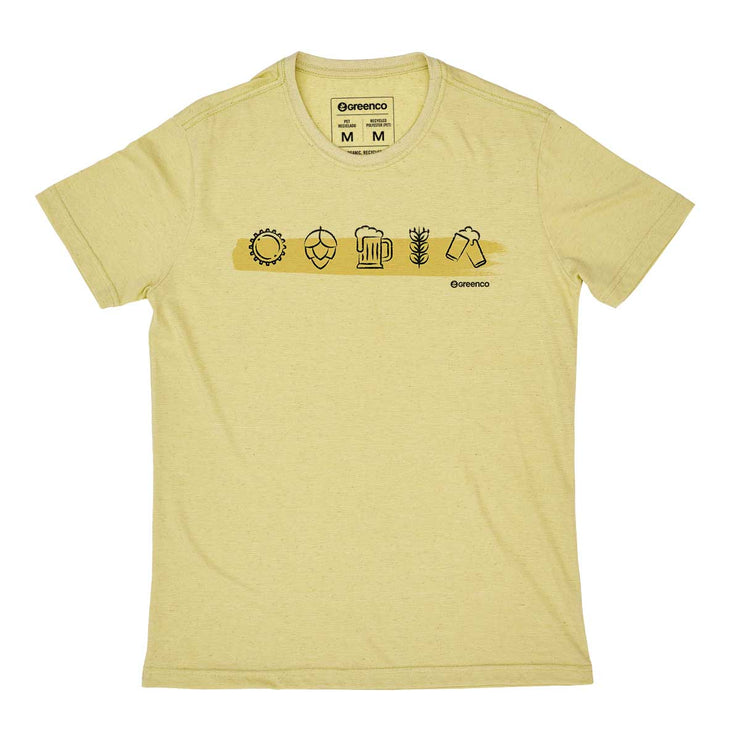 Recycled Polyester + Linen Men's T-shirt - Brewers