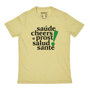 Recycled Polyester + Linen Men's T-shirt - Cheers
