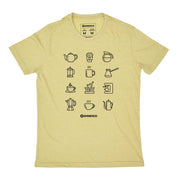 Recycled Polyester + Linen Men's T-shirt - Coffee Lovers