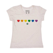 Recycled Polyester + Linen Women's T-shirt - Color Heart