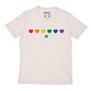 Recycled Polyester + Linen Men's T-shirt - Color Heart