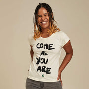 Recycled Polyester + Linen Women's T-shirt - Come As You Are