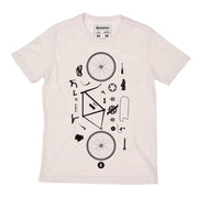 Recycled Polyester + Linen Men's T-shirt - Desconstrubike