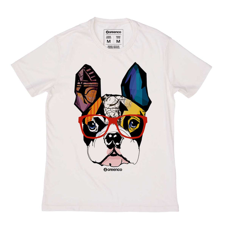 Organic Cotton Men's T-shirt - Dog Hipster