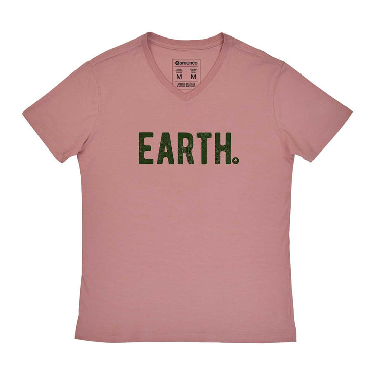 Men's V-neck T-shirt - Earth