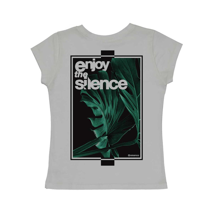 Women's V-neck T-shirt - Enjoy The Silence