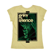 Recycled Polyester + Linen Women's T-shirt - Enjoy The Silence