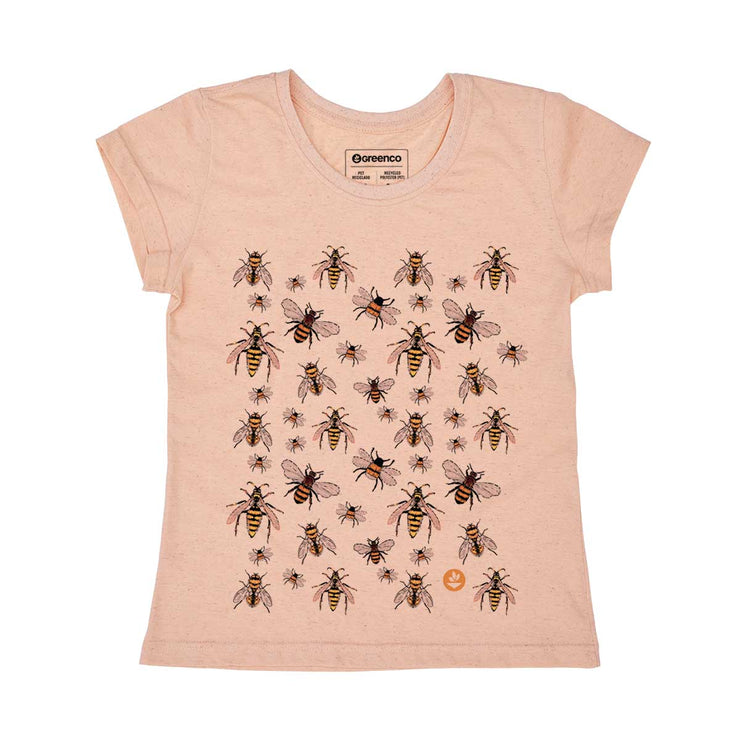 Recycled Polyester + Linen Women's T-shirt - Swarm