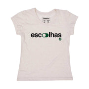 Recycled Polyester + Linen Women's T-shirt - Escolhas