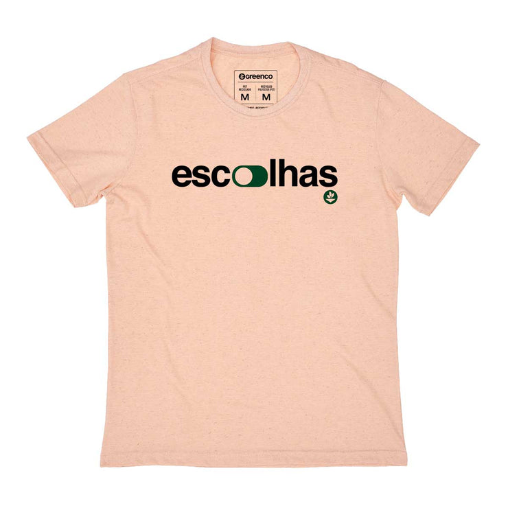Recycled Polyester + Linen Men's T-shirt - Escolhas
