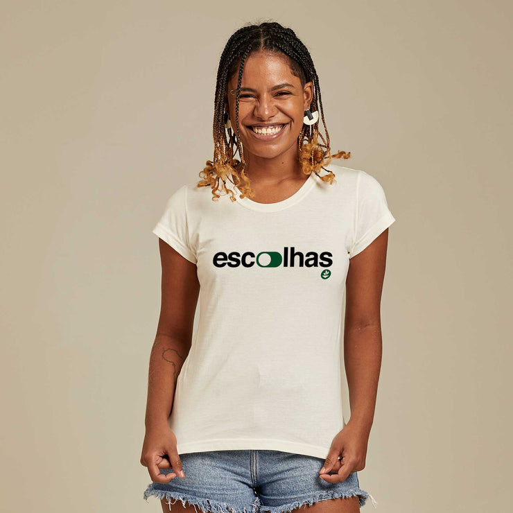 Organic Cotton Women's T-shirt - Escolhas