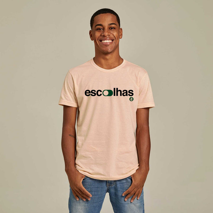 Recycled Polyester + Linen Men's T-shirt - Escolhas