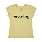 Recycled Polyester + Linen Women's T-shirt - Escolhas