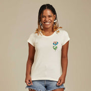 Organic Cotton Women's T-shirt - Watercolor Flower