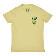 Recycled Polyester + Linen Men's T-shirt - Watercolor Flower