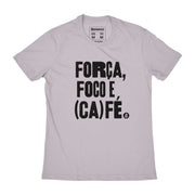Organic Cotton Men's T-shirt - Força, Foco e Café