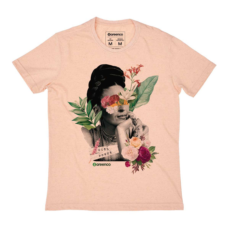 Recycled Polyester + Linen Men's T-shirt - Frida