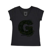 Women's V-neck T-shirt - G Leaves