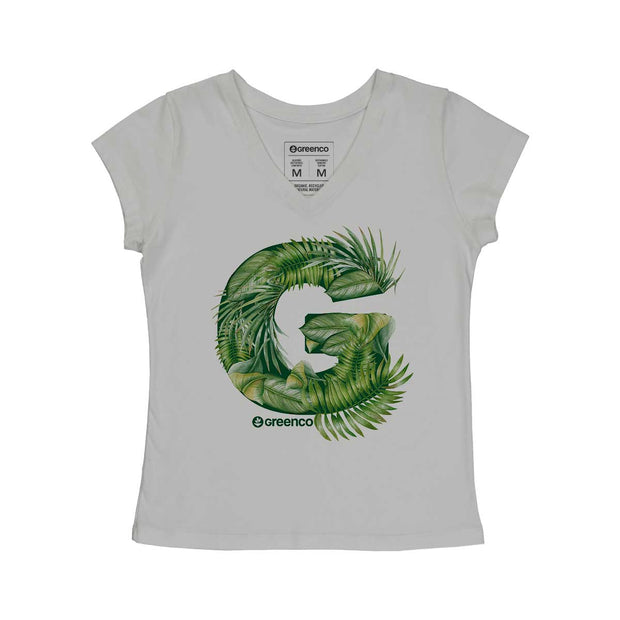 Women's V-neck T-shirt - G Leaves