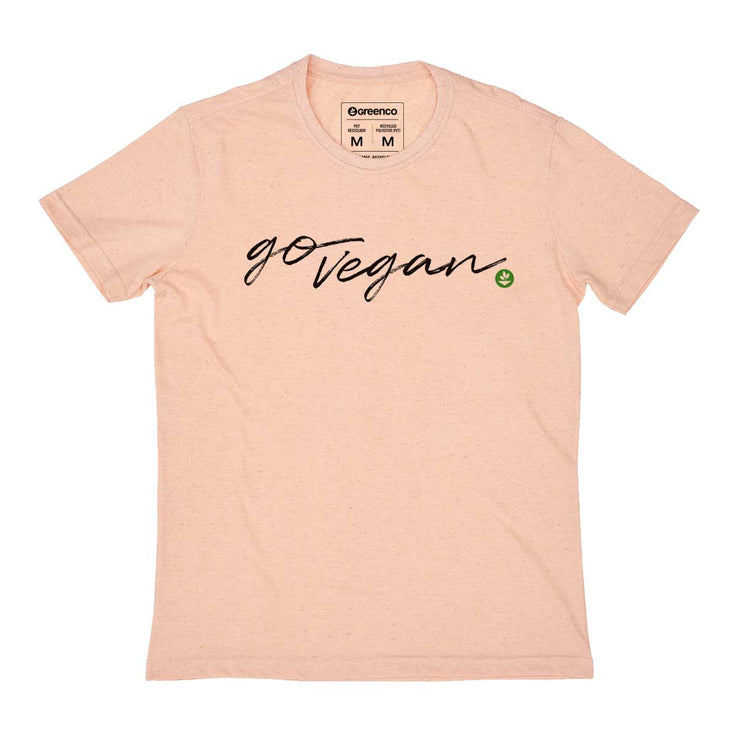 Recycled Polyester + Linen Men's T-shirt - Go Vegan
