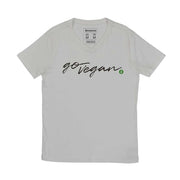 Men's V-neck T-shirt - Go Vegan