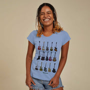 Organic Cotton Women's T-shirt - Guitar Types