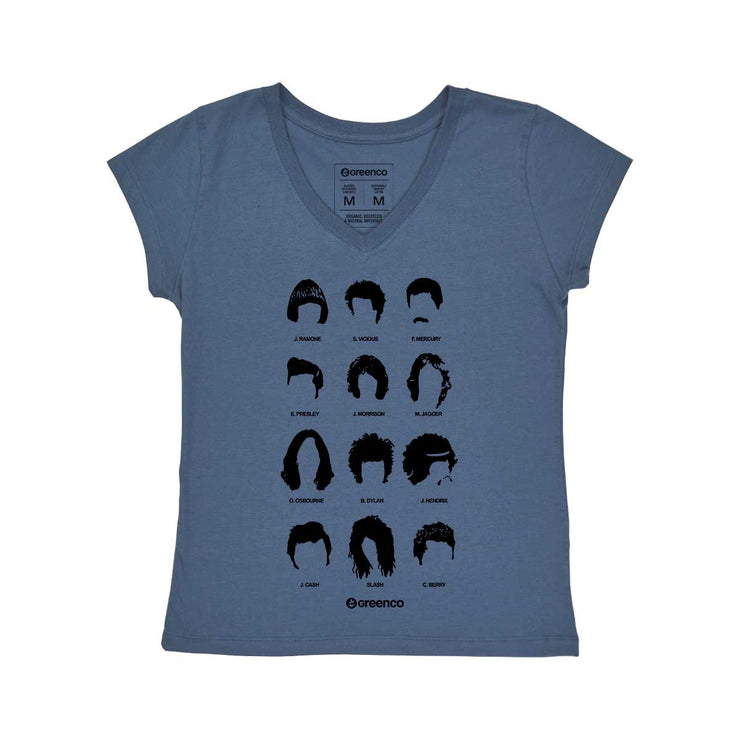 Women's V-neck T-shirt - Rockstar Haircuts