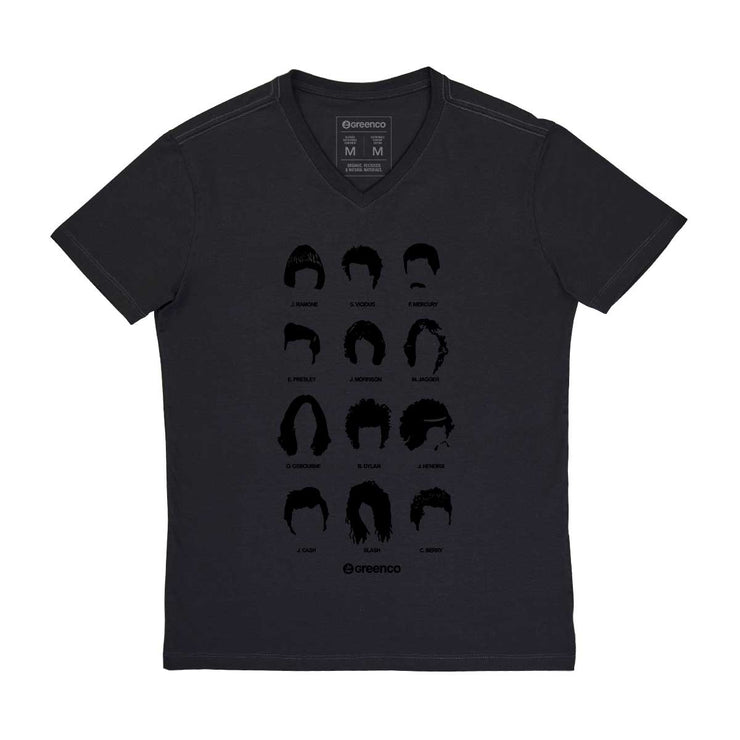 Men's V-neck T-shirt - Rockstar Haircuts