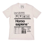 Recycled Polyester + Linen Men's T-shirt - Homo Sapiens