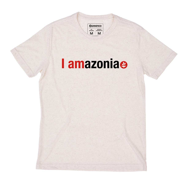 Recycled Polyester + Linen Men's T-shirt - I Amazonia