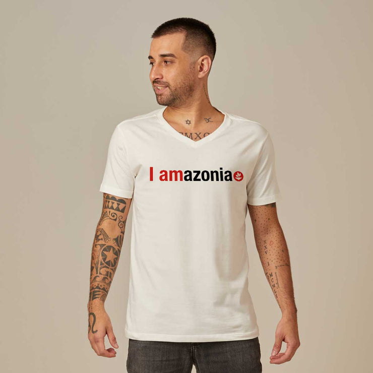 Men's V-neck T-shirt - I Amazonia