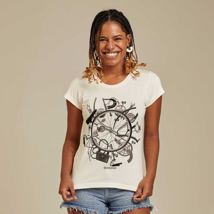 Organic Cotton Women's T-shirt - I Love Bike