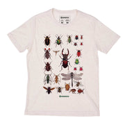 Recycled Polyester + Linen Men's T-shirt - Insects