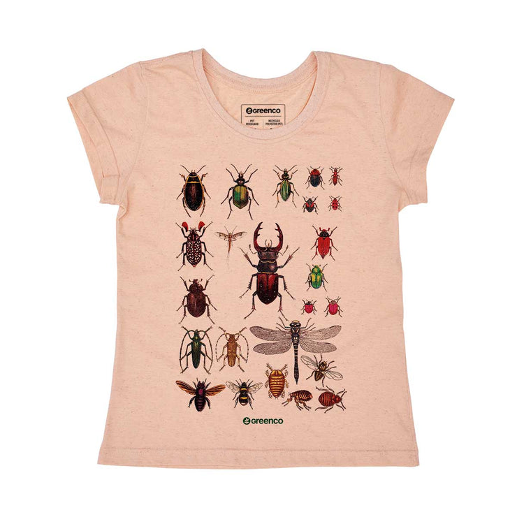 Recycled Polyester + Linen Women's T-shirt - Insects