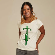 Recycled Polyester + Linen Women's T-shirt - On My Way