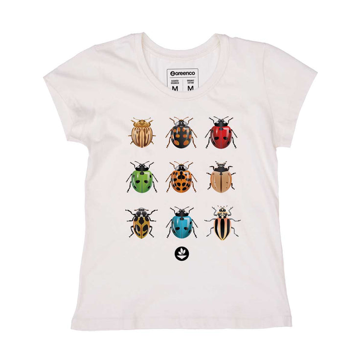 Organic Cotton Women's T-shirt - Ladybugs