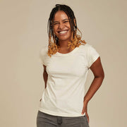 Recycled Polyester + Linen Women's T-shirt - Lisa
