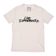 Recycled Polyester + Linen Men's T-shirt - Live Differently