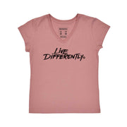Women's V-neck T-shirt - Live Differently