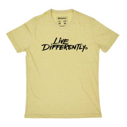 Recycled Polyester + Linen Men's T-shirt - Live Differently