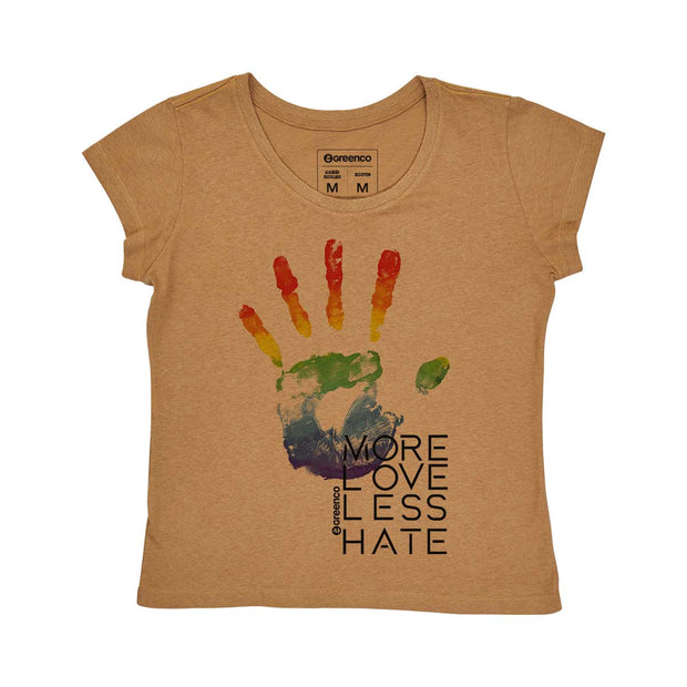 Recotton Women's T-shirt - More Love Less Hate