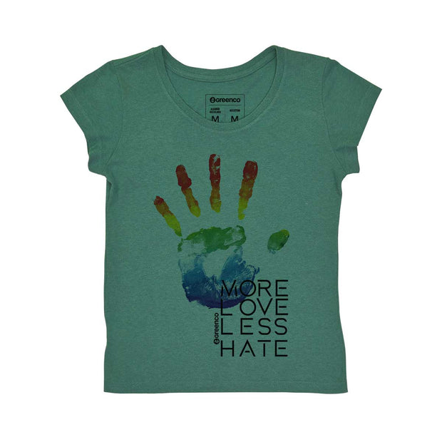 Recotton Women's T-shirt - More Love Less Hate