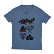 Men's V-neck T-shirt - Moths
