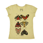 Recycled Polyester + Linen Women's T-shirt - Moths