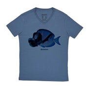 Men's V-neck T-shirt - Mask Fish