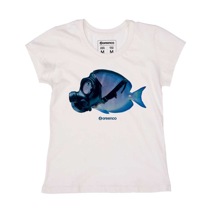 Organic Cotton Women's T-shirt - Mask Fish
