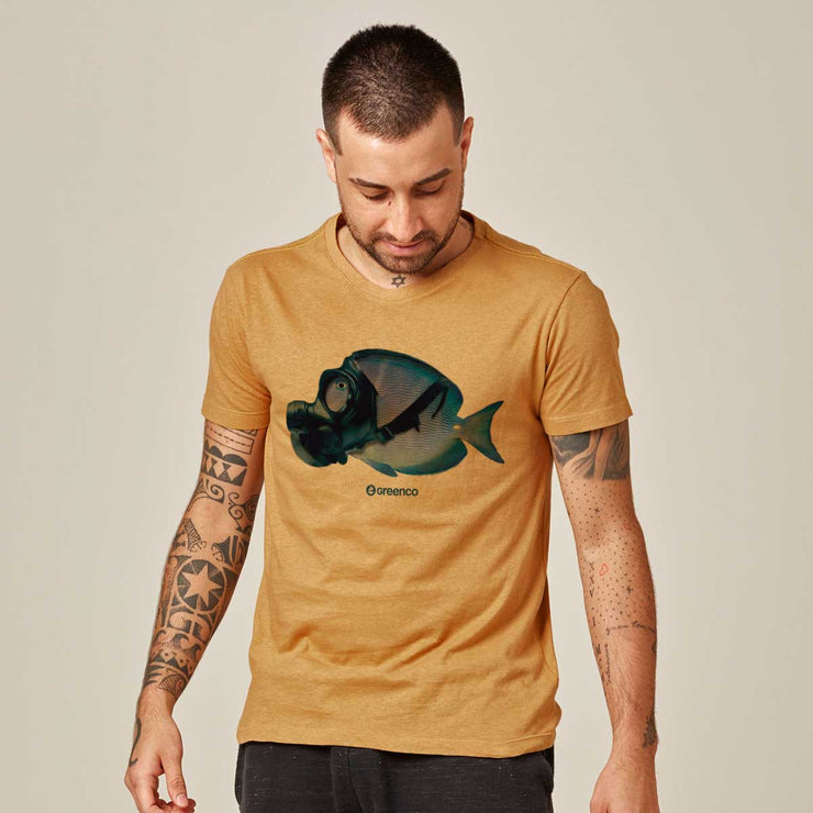 Recotton Men's T-shirt - Mask Fish