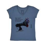 Women's V-neck T-shirt - Megaphone