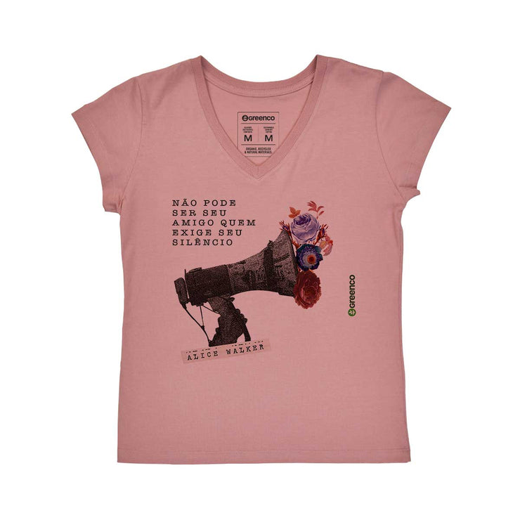 Women's V-neck T-shirt - Megaphone