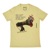 Recycled Polyester + Linen Men's T-shirt - Megaphone